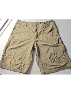 Kuhl Renegade Hiking Shorts 38 Mens Khaki Nylon Stretch Cargo  5 Pockets